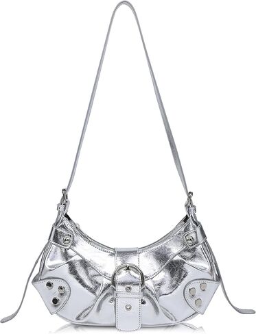 Shoulder Bag for Women - PU Leather Purse Adjustable Strap Hobo Crossbody Handbag with Zipper Closure in Kuwait