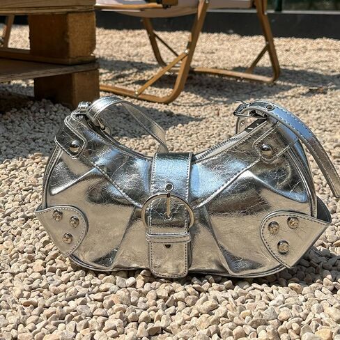 Shoulder Bag for Women - PU Leather Purse Adjustable Strap Hobo Crossbody Handbag with Zipper Closure in Kuwait