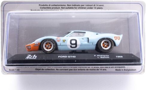 سيارة مصغرة OPO 10 - 1/43 متوافقة مع Ford GT40 - Rodriguez-Bianchi - 1968 - LE Mans LM006 in Saudi Arabia