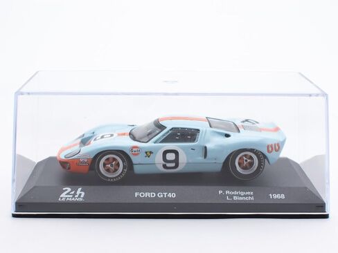 سيارة مصغرة OPO 10 - 1/43 متوافقة مع Ford GT40 - Rodriguez-Bianchi - 1968 - LE Mans LM006 in Saudi Arabia