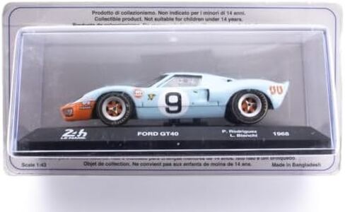 سيارة مصغرة OPO 10 - 1/43 متوافقة مع Ford GT40 - Rodriguez-Bianchi - 1968 - LE Mans LM006 in Saudi Arabia