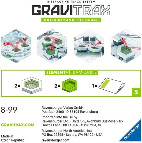 Ravensburger GraviTrax: ملحق الترامبولين | لعبة Marble Run & STEM للأولاد والبنات من سن 8 سنوات فما فوق | ملحق لنهائي لعبة العام 2019 in Saudi Arabia