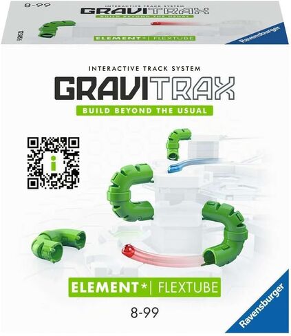 Ravensburger GraviTrax: ملحق FlexTube| لعبة STEM للأطفال من سن 8 سنوات فما فوق | متوافق مع جميع أنظمة GraviTrax | حصل على المرتبة الأولى في نظام تشغيل الرخام في الولايات المتحدة in Saudi Arabia