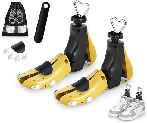 Shoe Stretcher Women Men, Boot Stretcher Women, Shoe Tree Adjustable Width Length for Wide Feet (Pack of 2, For Women size 9-14, Men's 8-13) in Saudi Arabia