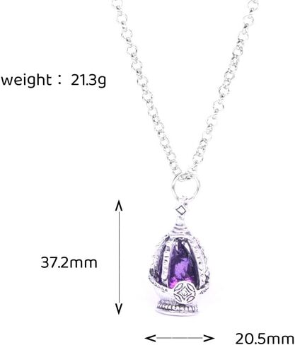 Akemi Homura Soul Gem Purple Core Necklaces set for Anime Cosplay Props Accessories festival holiday with 5 Unique Tail Rings for Every Character! in Saudi Arabia