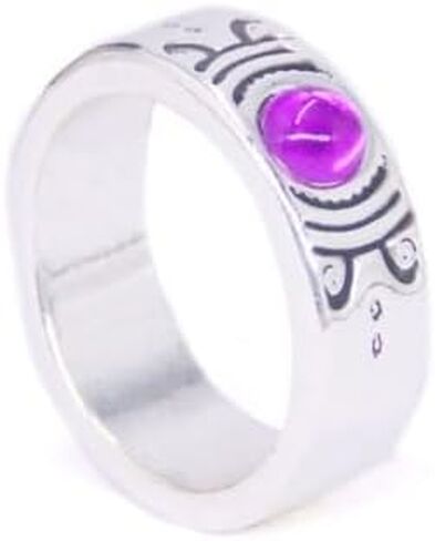 Akemi Homura Soul Gem Purple Core Necklaces set for Anime Cosplay Props Accessories festival holiday with 5 Unique Tail Rings for Every Character! in Saudi Arabia