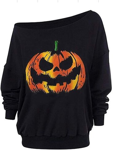 Roshop St Patricks Day Sweatshirt Women Loose Baggy Off Shoulder Lucky Irish Shamrock Long Sleeve Sweatshirts in Kuwait