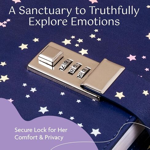 Journal with Lock & Daily Prompts for Tweens - Refillable Vegan Leather Diary for Girls, Teens, & Women - Emotional Growth & Self-Reflection - Locked Personal Notebook with Support Tools in Saudi Arabia