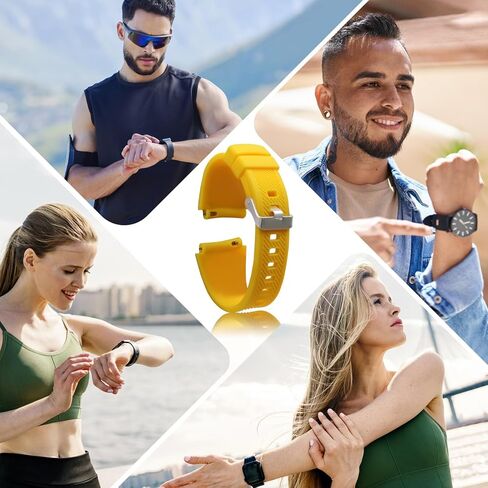 Silicone Watch Strap，22mm Width Watch Band Elegant Silicone Watch Strap for Men and Women in Saudi Arabia