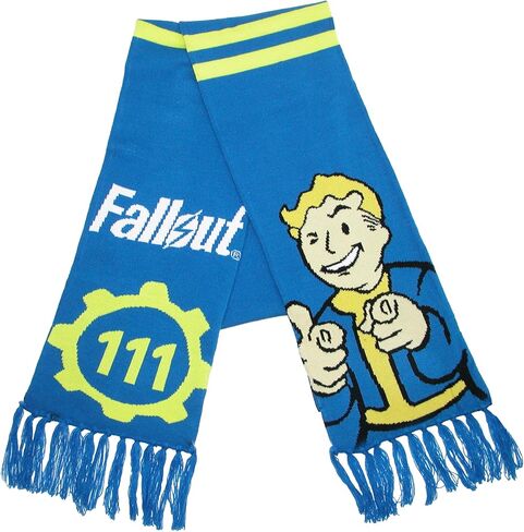 وشاح شتوي منسوج باللون الأزرق من Fallout 111 Vault Boy in Kuwait