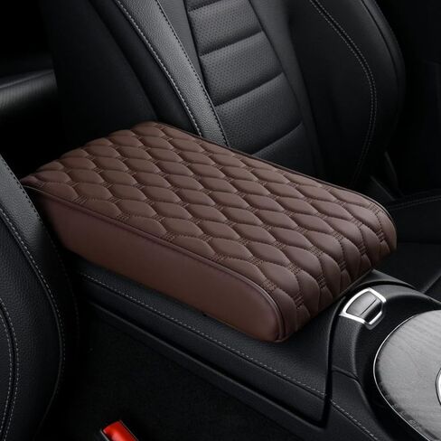 WOODHAWK Car Center Console Cushion Pad Memory FoamArmrest Cover for Universal Cars Arm Rest Seat Box Protector (Grey) in Saudi Arabia
