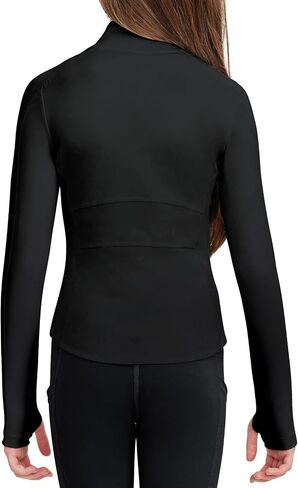 B&GCozy Girls Athletic Lightweight Jacket Full Zip Yoga Runing Track Riding Coat with Pocket 6-15 Years in Saudi Arabia
