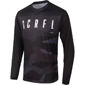 GCRFL Men's Cycling Jersey Shirt Long Sleeves Downhill, MTB, Off-Road Bike Jersey Racing Riding Mountain Bike Motocross Shirt