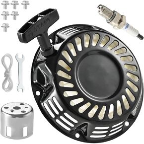Recoil Pull Start Assembly w/Pulley Cup For 212 196 224 208 cc Predator Champion Coleman Honda Westinghouse Firman Ryobi Simpson 5.5 6.5 hp Small Engines etc