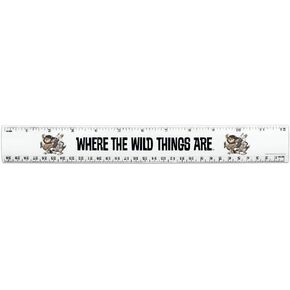 Where The Wild Things are March 12 Inch Standard and Metric Plastic Ruler