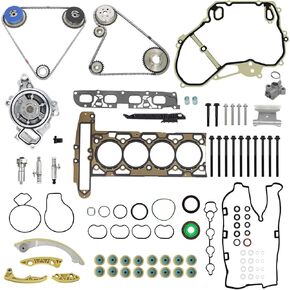 2.4 Gasket Set & Timing Chain Kit Water Pump Kit Compatible with 009-2017 Chevy Equinox Malibu Buick GMC Terrain 2.4L 2.2L 9-4201S 9-4201SX