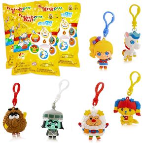 The Loyal Subjects Rainbow Brite Mystery Blind Bag 2.5-inch Cheebee Keychain Figure 3-Pack - Receive 3 Mystery Blind Bag Cheebee Keychain/Backpack/Clip-on Figures