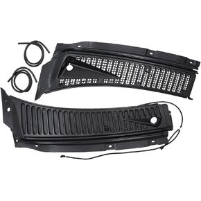 MOTOKU Windshield Wiper Vent Cowl Screen Cover Grille Panels Kit for Ford F-250 F-350 F-450 F-550 Super Duty 1999-2007