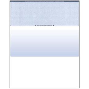 Compuchecks Check on Top Blank Check Paper - 500 Pack, Quick-Books & Laser Printer Compatible - Security Business Checks with Voucher - 8.5" x 11" Blue Diamond
