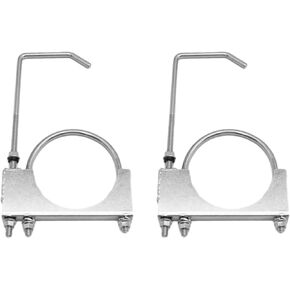 2PCS Universal Exhaust Pipe Clamps 2" Exhaust Bracket with Muffler Hanger Exhaust Pipe Hanger 9.5 Inch Long Compatible with 2-Inch Car and Truck Exhaust Pipes