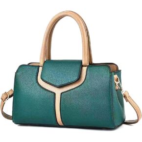 BAG WIZARD Purses for Women Top-Handle Shoulder Handbag Vegan Leather Satchel Bag