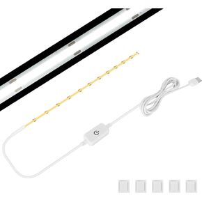 2 Pack Bright COB Sewing Machine Light with Touch Dimmer, 6500K Dimmable Uniform Sewing Light Strip, 144 LEDs Cool White Sewing Light for Brother, Janome, Babylock, Pfaff