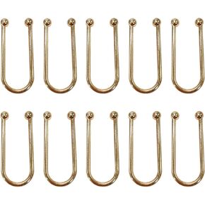 10Pcs Alloy Bikini Clips, Metal U Shape Ring Garment Clasps, Bra/Bikini Hook Closure, Swimwear Front Clasp, Bra Clasp Replacement Part for Lingerie Sewing Bra Swimwear Buckle Making Garment Accessory