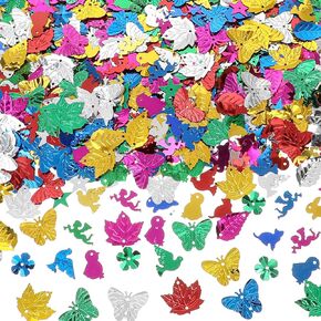 1500PCS Sequins for Crafts, Mix Color Large Sequins 80g Flat Sequins Kit with Holes Creative Sequins and Spangles Craft Supplies Craft Sequins for DIY Arts Crafts Christmas Decorations