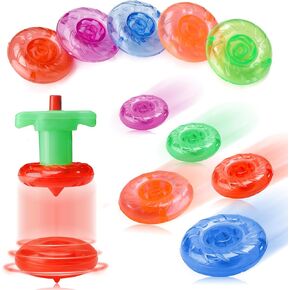 100PCS Mini Spinning Tops Novelty Little Gyroscopes Miniature Top Spinner Small Gyro Bulk Toys for Kids Party Favors Easter Egg Fillers Class Prizes