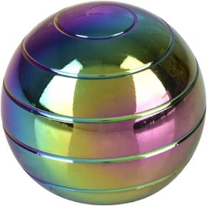 Rainbow Gyroscope Sphere- Kinetic Ball Spinner, Desk Novelty Items, Desk Toys for Office Gifts, Optical Illusion, Gifts for Men, Women, Kids Size: 1.5 Inches
