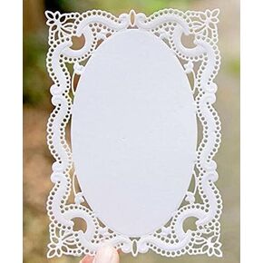 قطعة واحدة من قوالب القطع الفضية لصنع البطاقات، ألبوم القصاصات DIY، ورق الحرف اليدوية، فتحة الدانتيل، إطار مستطيل، قطع معدنية مقطوعة، استنسل منقوش للبطاقات، إكسسوارات صنع البطاقات in Saudi Arabia