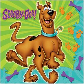 Scooby-Doo Luncheon Napkins - 6.5" x 6.5" (16 Count), Premium Paper Napkins & Multicolor Design - Perfect For Themed Parties & Events