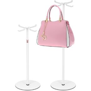 2pack Purse Display Stand,Tabletop Adjustable Hook Handbag Display Stand,X Shaped Metal Scarf Purse Display Stand,for Home or Store (black)