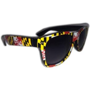 Maryland Flag Old Bay Adult Unisex Sunglasses (2 Designs) (Maryland Flag)