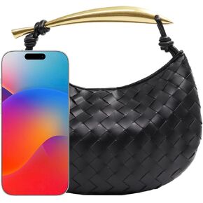 Woven Leather Dumpling Bag Dinner Handbag For Women Purse Hobo Bag Knotted Evening Bag Luxury Bags