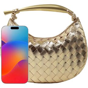 Woven Leather Dumpling Bag Dinner Handbag For Women Purse Hobo Bag Knotted Evening Bag Luxury Bags