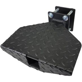 Premium U.S.A. Steel Boat Trailer Step - F&F Steel Design - Fits 2" x 4" Trailer Frames – Professional Powder Coated Boat Trailer Step – Textured Black – Boat Accessibility Step