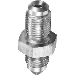 3AN Male to M10x1.0 Male Inverted Flare Stainless Steel Brake Adapter Fitting Connector(2pcs)
