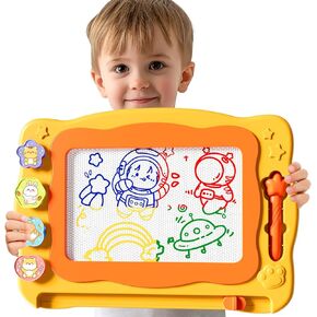 Large Magnetic Dots Board for Kids, Magnetic Drawing Board for Toddlers, Magnetic Dot Art with Magnetic Pen, Montessori Preschool Education Travel Toys for Kids Boys Girls Age 2 3 4 5 6 7 Years Old