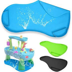 Silicone Water Table Cover Mat for Step2 Rain Showers and Unicorns Kids Water Tables,Non-slip Protective Outdoor Water Play Table Toys Cover,Waterproof Rubber Water Table Station Covers Protector-Blue