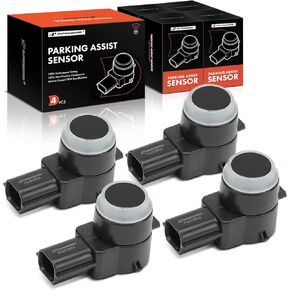 A-Premium 4-PC Rear Reverse Backup Parking Assist Sensor Compatible with Select Chevrolet, GMC & Escalade Models - Silverado 1500, Sierra 2500 3500 HD, Yukon, Suburban 1500 2500, Escalade, Avalanche