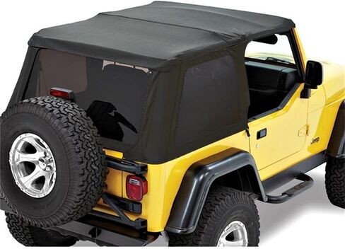 Bestop 5682015 Black Denim Trektop NX لسيارة رانجلر 1997-2006 باستثناء غير محدود in Saudi Arabia