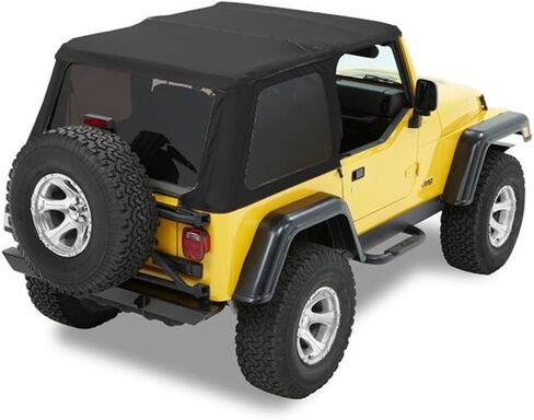 Bestop 5682015 Black Denim Trektop NX لسيارة رانجلر 1997-2006 باستثناء غير محدود in Saudi Arabia