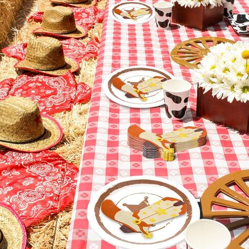 Lidmada 50 Pack Western Cowboy Party Decorations Napkins, 6.5Inch Cowgirl Boot Paper Napkins, Western Theme Cowgirl Party Bachelorette Last Rodeo Party Decor Supplies in Kuwait