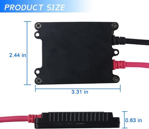 2PCS Car Xenon HID Ballast, 35W DC 12V Super Slim Vehicle Xenon Lamp Ballast Kit, Auto Xenon Headlight Ballast Universal Replacement for H1 H3 H4 H7 H11 H13 9005 9006 9007 5202 880 in Saudi Arabia