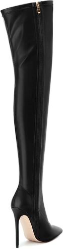 SHOWFOREST Over the Knee Boots for Women Pointed Toe Stiletto High Heel Side Zipper 4.7 Inch Fall Boots Elegant Dating Party Evening Thigh High Boots in Saudi Arabia