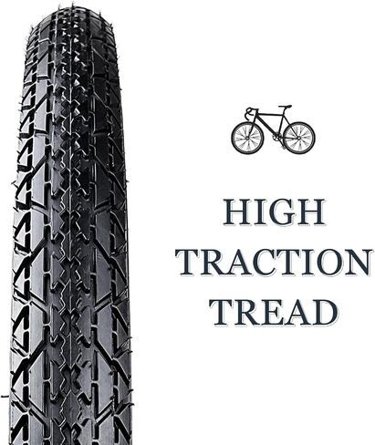 26x2.125 Inch Bicycle Tires，Folding Replacement Tires for Beach Cruiser Bike 2 Pack Bike Tires & Tubes (26x2.125/yellow) in Saudi Arabia