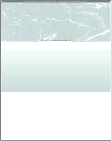Compuchecks Check on Top Blank Check Paper - 500 Pack, Quick-Books & Laser Printer Compatible - Security Business Checks with Voucher - 8.5" x 11" Blue Diamond in Kuwait