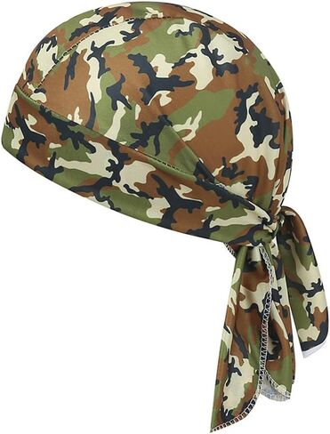 Camouflage Cycling Do Rag Head Wraps Cycling Caps Dew Rag Skull Caps Beanie Cap Como Do Rags in Saudi Arabia