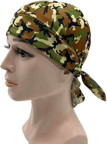 Camouflage Cycling Do Rag Head Wraps Cycling Caps Dew Rag Skull Caps Beanie Cap Como Do Rags in Saudi Arabia